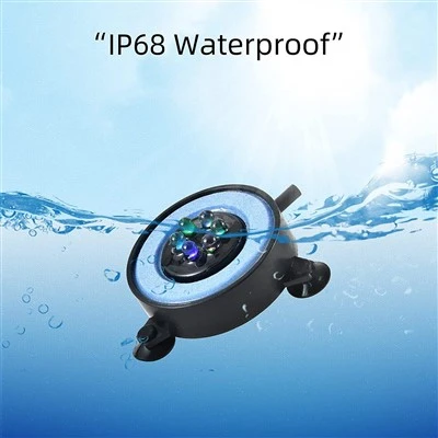 RGB Aquarium Undervannslys med luftbobler